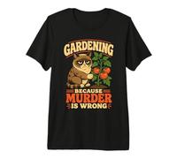 Cat Tomato Gardener Funny Vegetable Gardening Premium T-Shirt