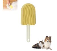 Cat Tongue Comb 2024 New Update Cat Comb Pet Grooming Brush Ice Cream Cat Fur Remover Comb,Cat Tongue Hair Comb Brush, Easily Removes Fur Reducing Hairballs, for Cat or Dog Grooming (Yellow)