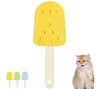 Cat Tongue Comb,Celerypets Cat Tongue Comb,Cat Tongue Brush,Multifunctional Pet Ice Cream Massage Comb,2024 New Cat Tongue Licking Hair Comb for Grooming Dogs Cats Pet Grooming Shedding (Yellow)