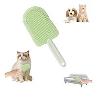 Cat Tongue Comb for Cats and Dogs, Flea Comb for Pet Hair Removal, Undercoat Brush, Effective Tick Comb & Pet Grooming Brush for Fewer Hair Balls (Green)