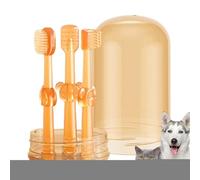 Cat Toothbrush - Toothbrush for Small Dogs, 3 Pieces Care Kit for Puppies, Cleaning Mouth and Tongue All Breeds Against Bad House