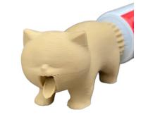 Cat Toothpaste Dispenser - Funny Cartoon Kitten Topper for Bathroom, Shower, Dorm, Home Countertop, Kids and Animal Lovers, Creative Toothpaste Squeezer for Daily Brushing and Cute Room Dé