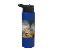 Cat Tornado Selfie Meteorologist Stainless Steel Insulated Water Bottle