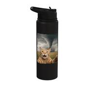 Cat Tornado Selfie Meteorologist Stainless Steel Insulated Water Bottle
