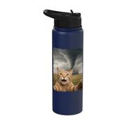 Cat Tornado Selfie Meteorologist Stainless Steel Insulated Water Bottle