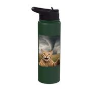 Cat Tornado Selfie Meteorologist Stainless Steel Insulated Water Bottle
