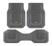 Cat® ToughLiner™ Car Floor Mats - Heavy Duty Trim to Fit Mat for Trucks - Car Mats & SUV Floor Liners for Car - All-Weather Truck Accessories & Odorless Rubber Automotive Mats - Gray