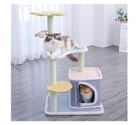 Cat Tower Tree House Cute Cat Tree For Indoor Cats With Nest Tower Multi-layer Shelf Cat Climbing Frame(58 * 44 * 90cm)