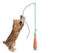 Cat Toy Angel, Interactive Angel with Light, Play Stick with Carrot Handle, for Home Training, After Meals, Against Boredom, Mental Stimulation, Living Room