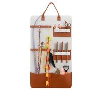 Cat Toy Bag - Wall Mounted Organizer, Pet Storage Holder | Large Fabric Pockets Design 70cm Hanging Size, Teaser Wand Comb Catnip Arrangement Solution Bedroom Living Room Apartment Space