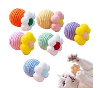 Cat Toy Ball,Cat Ball Toy with Bell Inside - Interactive Hunting Chew Teether Play Moving Pet Supplies for Small Breed, Kitty & Indoor