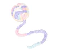 Cat Toy Ball - with Bell Inside Soft Hand-Woven Colorful Accessory,Fuzzy Cat Balls,for Home Indoor Outdoor Play Training Exercise Mental Stimulation Scratching Climbing Floor Play