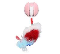 Cat Toy Ball with Smart Motion Sensor, Quiet Escape Kitten Toy Ball for Multiple Play Options, Cat Cafe (Pink)