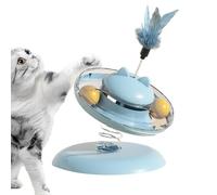 Cat Toy Balls, Slow Feeding Cat Ball, Interactive Toys with Food Leak Tracking Balls, Indoor Pet Toy with Track Design for Gat