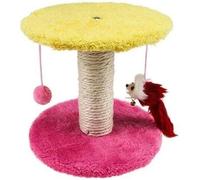 Cat toy cat scraper platform cat climb frame cat cat jump platform after tree scraper pole yellow and blue-45x12.5x5cm (Color : Random Color) (Color : Random Colo