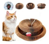 Cat Toy, Cat Scratchers for Indoor Cats Magic Organ Foldable Cardboard Cat Scratcher Kitten Toy Interactive Relieve Boredom and Exercise Brown (Brown, 8XL)