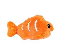 Cat Toy Fish Shape - Soft Plush Kitten Chew Toy For Indoor Cats, Cute Simulated Fish With Macaron Colors (Orange/Blue/Yellow/Pink), Durable Stitching For Biting & Batting - Stress Relief Play Ora