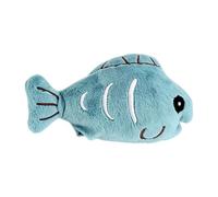 Cat Toy Fish Shape - Soft Plush Kitten Chew Toy For Indoor Cats, Cute Simulated Fish With Macaron Colors (Orange/Blue/Yellow/Pink), Durable Stitching For Biting & Batting - Stress Relief Play Gre