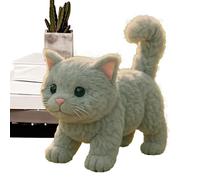 Cat Toy For Kids - Electric Plush Stuffed Animal, Cute Interactive Pet Doll, Soft Hug Playmate | Family Home Office Comfort Gift For Daughter Girls Boys Son Mothers Day Thanksgiving Valentin