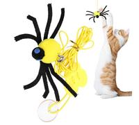 Cat Toy for the Door - Hanging Interactive Artificial Spider, Elastic Cord Self-Playing Cat Toy for Puppies and Kittens as well as for Small, Medium and Large Pet Breeds