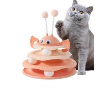 Cat Toy for the Home, 3-Stage Turntable Tower with Balls, Fun Indoor Cat Toy with Interactive Games, for Mental and Physical Stimulation Movement and Play