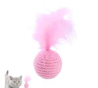 Cat Toy in the Shape of Feather Ball - Interactive Toy for Kittens | Joy Toy Resistant to Bites, Cat Toy, Joy Toy Resistant Against Bites, Cat Toy in the Shape of a P Ball