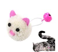 Cat Toy - Indoor Kitten Play Toy with Bells | Interactive and Fun Bite Resistant Plush Shaped Toy, Indoor Cats Exercise Toy for Small Pets