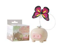 Cat Toy Interactive - Battery Based Cat Toy, Floating Butterfly Toy | Automatic Moving Butterfly Set, Light Electronics Supplies for Pets