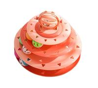Cat Toy | Interactive Board Tower | Pet Ball Play Activity | Four Level Entertainment For Indoor Outdoor Use Room Balcony