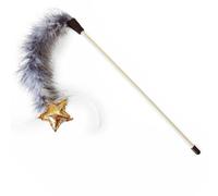 Pet Brands Starry Nights Star and Feather Cat Teaser - One Size