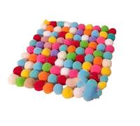 Cat Toy Interactive Fun Toy Plush Ball Launches Quiet Bounce Ball To Tease The Cat Creative Mini ShootingPet Supplies(100 3cm balls)