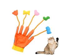 Cat Toy, Interactive Kitten Mitten with Built-In Bell, Indoor Cat Interactive Plush Toy - For Play Exercise Strengthening Ties Grooming, Corner Sofa, Carpet, Furniture