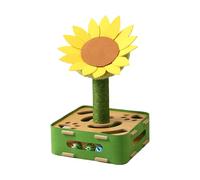 Cat Toy - Interactive Puzzle | Sunflower Cat Doll | Enrichment Game | Scratching Doll | Mental Exercise Toy | Indoor Play | Boredom Relief | Training Activity For Kittens And Adult Cats