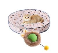 Cat Toy, Moving Cat Toy with Rolling Ball, Self-Activity Hunting Cover Automatic Rechargeable Quiet Oxford for Entertain Training Exercise Play Hunt Halloween Birthday
