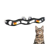 Cat Toy - PP 54 x 7 x 5 cm | Window Mounting Suction Cup Roller Ball Run | Foldable, Bell-Shaped Interactive Play Toy | Self-Entertaining Activity on the Windowsill for Movement U