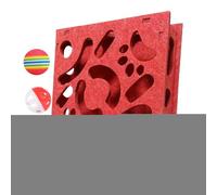 Cat Toy Puzzle - Interactive Intelligence Maze toy | Mental Sensory Stimulating Toys with Bell & Ball for Kitten Training Hunting Boredom Release Crate Travel Outdoor Senior
