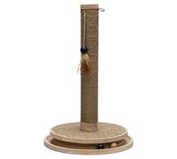 Cat Toy Scratching Post Zavi Wood Brown 39.5X39.5X62Cm Designed By Lotte