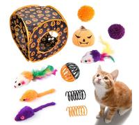 Cat Toy Set Interactive Kitten Playtime, Peekaboo Play Tunnel, Furry Teaser