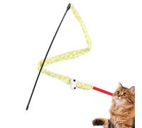 Cat Toy Snake Wand Interactive Plush Sounding Snake Shape