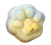 Cat Toy Soft Slow Rising Stress Sensory Toy for Kids Adults Simulation Silicone Animal Pinch Decompression (A, One Size)