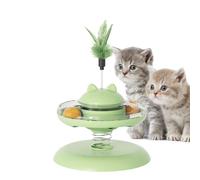 Cat Toy Treat Dispenser - Non Slip Base Ball Track Treat Dispenser - Cat Interactive Feeder - for Large Medium Small Sized Exercise Boredom Relief Healthy Diet Pets Home Snacks