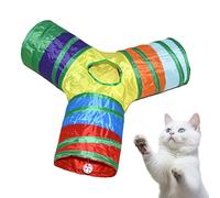 Cat Toy Tunnel 3 Way Interactive Foldable Exercise Cat Tunnel