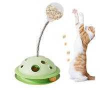 Cat Toy Turntable Ball | Dog Feeder Slow Eating | Self-entertainment Food Leak Ball With Spring Rod For Kitten Playing
