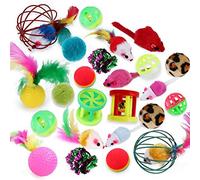 Cat Toy Variety Pet Toy Set Interactive Cat Toy Cat Ball 24pcs