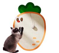 Cat Toy | Wall Mount Cat Scratcher | Carrot Shape Sisal Scratching Boards | Wear-resistant | Strongr Scratch Defense | 65x43x0.4cm | For Indoor Cats