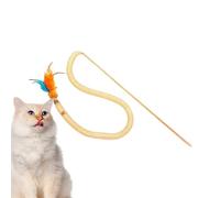 Cat Toy Wand - Flexible Kitten String Stick, Hanging Sensory Component, Engaging Auditory Stimulation Device, Premium Quality Animal Instinct Training Accessory | Active Support For Hunting