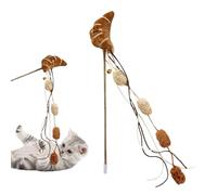 Cat Toy Wand Food Shape Pet Play Rod