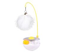 Cat Toy Wand - Interactive Feather Teaser with a Bouncing Ball, Chase To Scratch The Pounce Exercise | Kitten Hunting Training Game, Mental Stimulation Play Chase Chase Play Chasing Training Game