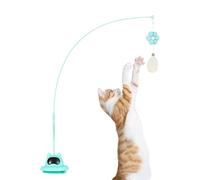 Cat Toy Wand Suction Base - Indoor Cat Exercise Toy | Interactive Cat Toys, Kitten Cat Spring Toy, Cat Teaser Wand for Kitten Exercise Training