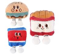 Cat Toy with Catnip - 3 Pieces Cute Stuffed Plush Toys with Bell - Chew Toys for Cats When Teething - For Pets Indoor And Outdoor Game Movement Activity And Far